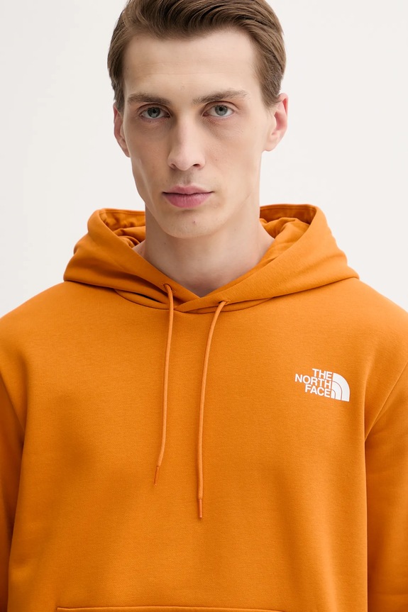 The North Face felpa Simple Dome arancione NF0A89FCBRO1