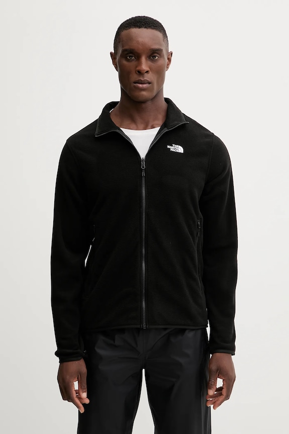 Fleecová mikina The North Face bez kapucne čierna NF0A8D0RJK31