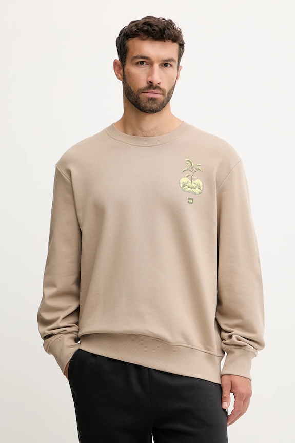 Odjeća Pamučna dukserica The North Face Connect Relaxed NF0A8E3ZBOX1 bež