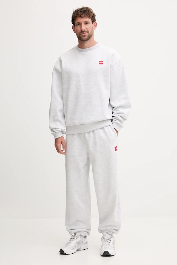 The North Face bluză Redbox NF0A8EG1E041 gri AW25