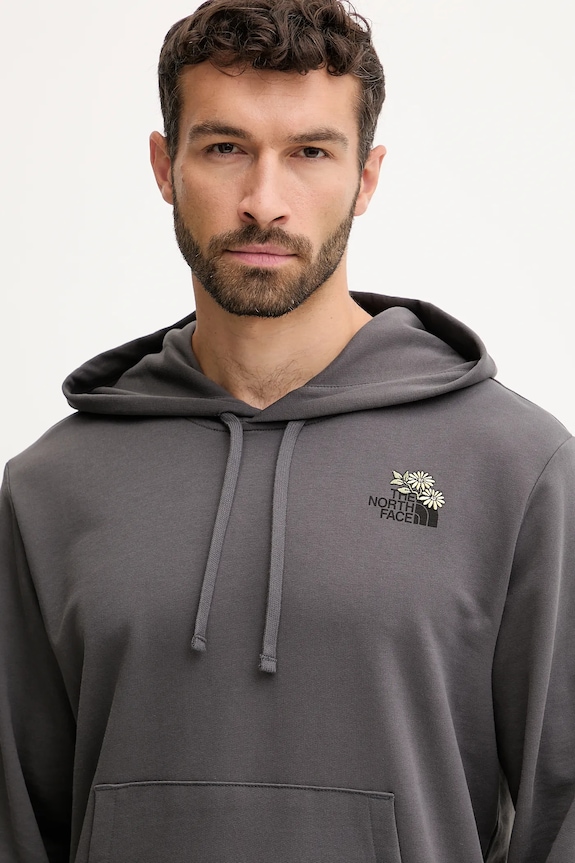 The North Face hanorac de bumbac Flowe Dome gri NF0A8EGZRHI1