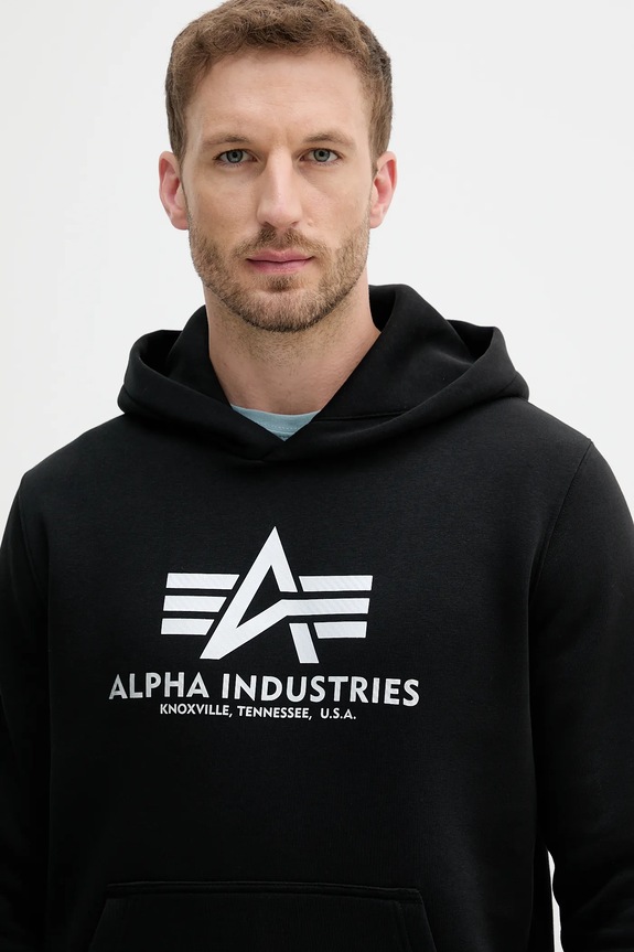 Μπλούζα Alpha Industries μαύρο 146343.423