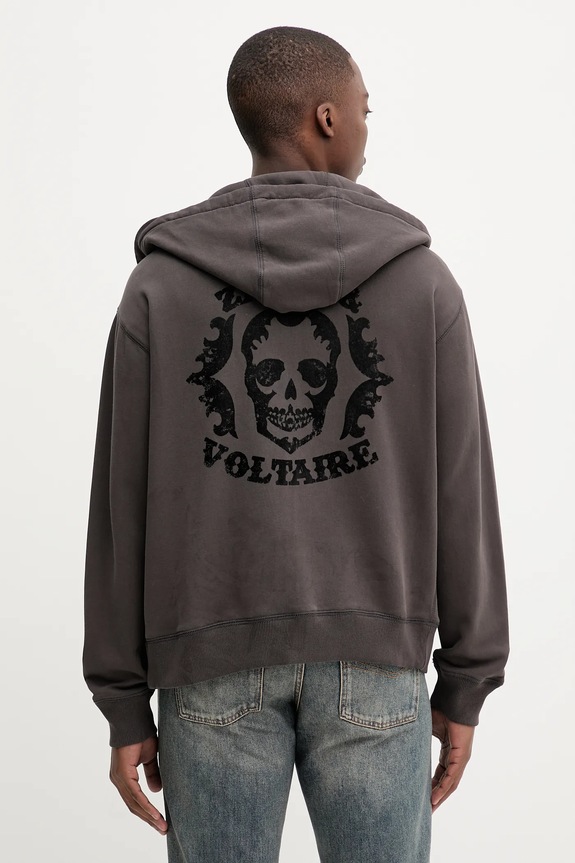 ZADIG&VOLTAIRE hanorac de bumbac uni maro JMSS01311