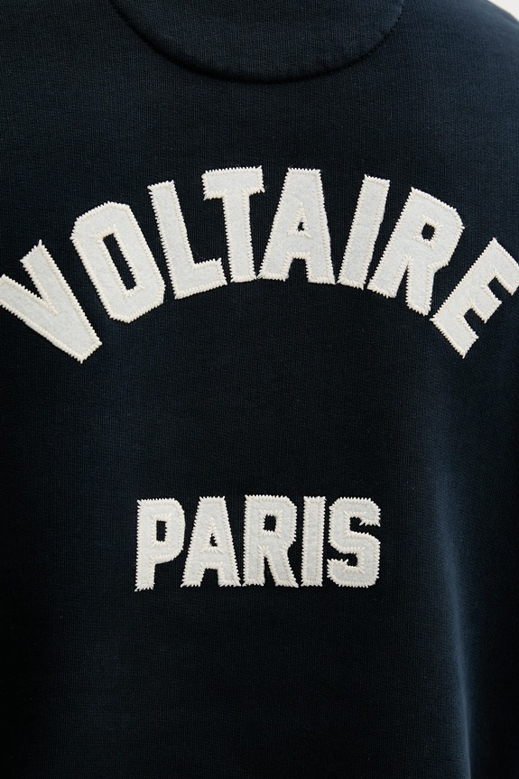 Bavlnená mikina ZADIG&VOLTAIRE JMSS01313 tmavomodrá