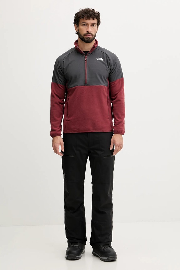 Športová mikina The North Face Glacier Heavyweight NF0A89JHDO31 červená AW25