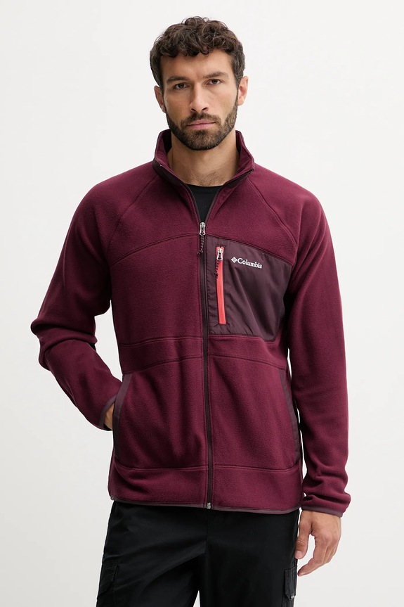 Columbia bluza Fast Trek bez kaptura bordowy 2135691