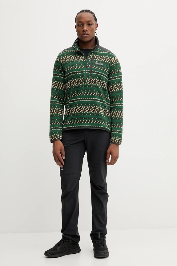 Outdoorová mikina Columbia Sweater Weather 2097741 zelená AW25