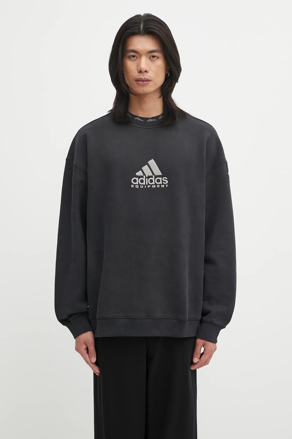 adidas Originals sweatshirt EQT Sweatshirt applique black JV7646