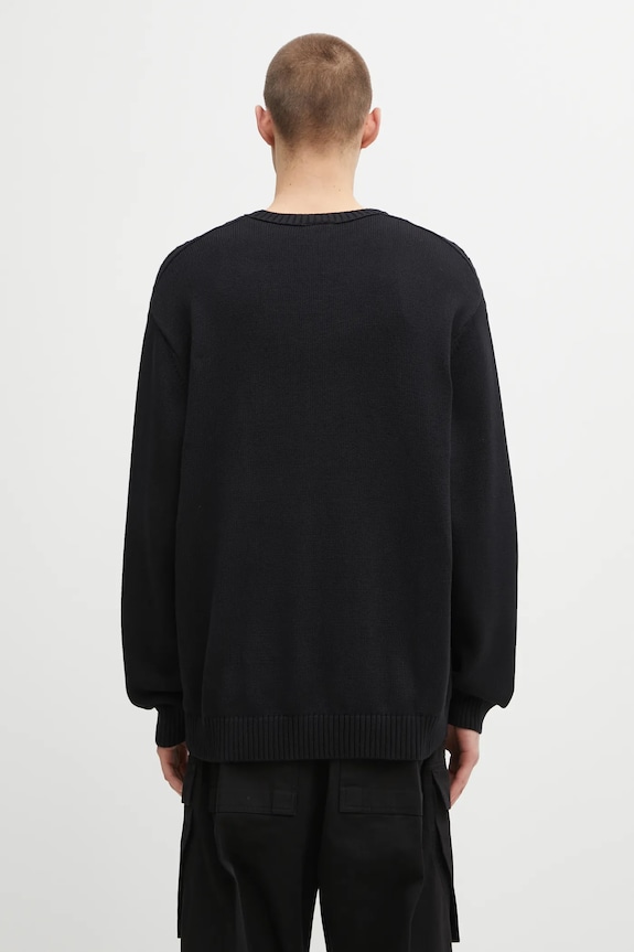 Oblečení Bavlněný svetr adidas Originals P Ess Knit Crew JY2648 černá