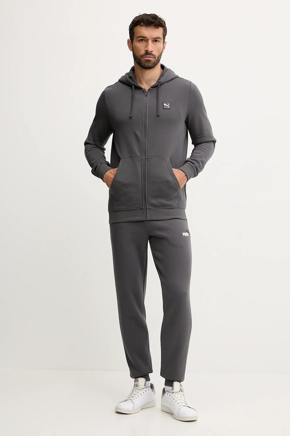 Puma hanorac de bumbac 688255 gri AW25