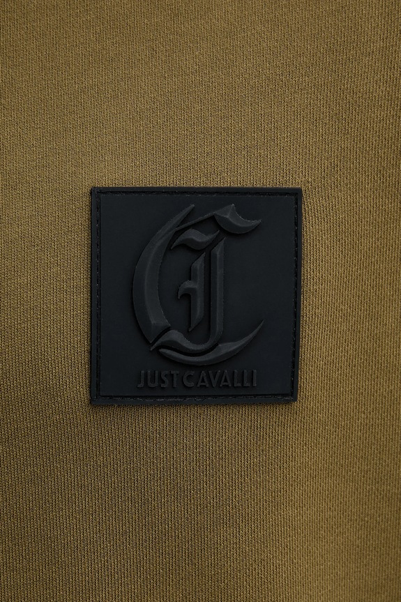 Just Cavalli felpa in cotone 79OAIT05.CF500 verde