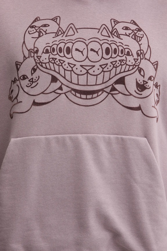 Pamučna dukserica Puma x RIPNDIP 632414 ljubičasta