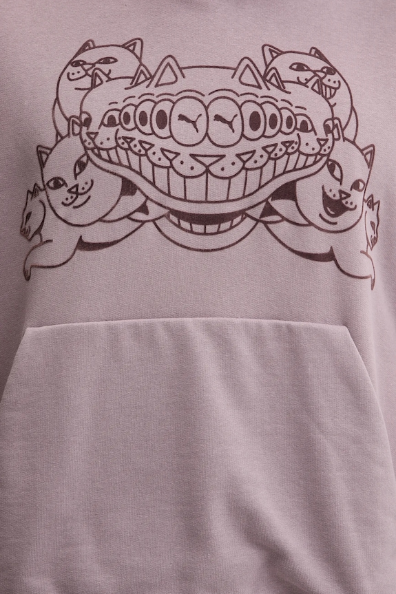 Pamučna dukserica Puma x RIPNDIP 632414 ljubičasta
