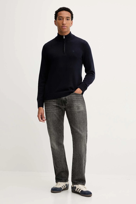 Пуловер с вълна Abercrombie & Fitch KI120.5139.200 тъмносин AW25