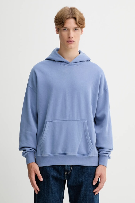 Mikina Abercrombie & Fitch s kapucňou modrá KI122.5455.216