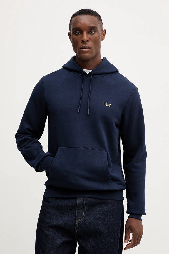 Lacoste bluza bawełniana bawełna granatowy SH9839