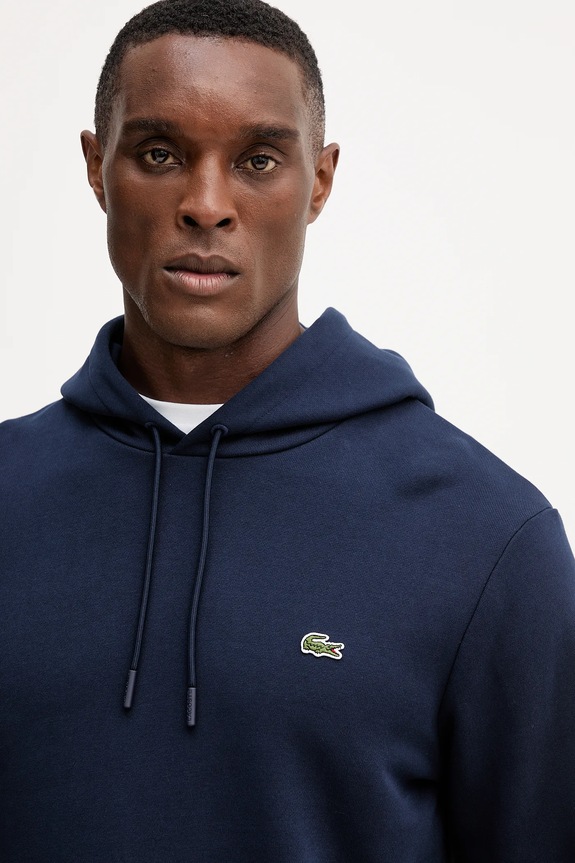 Lacoste bluza bawełniana granatowy SH9839