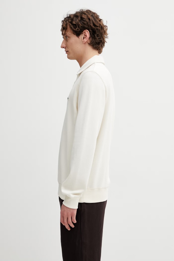 Βαμβακερή μπλούζα Lacoste SH5781 μπεζ SS26