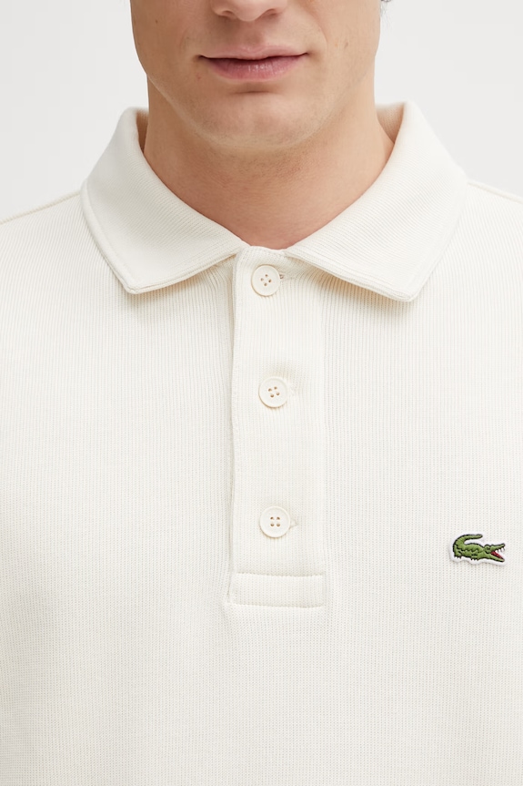 Хлопковая кофта Lacoste бежевый SH5781