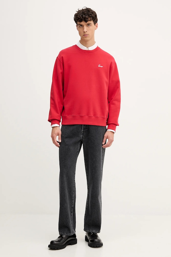 Kenzo hanorac de bumbac FF65SW2594MF rosu AW25