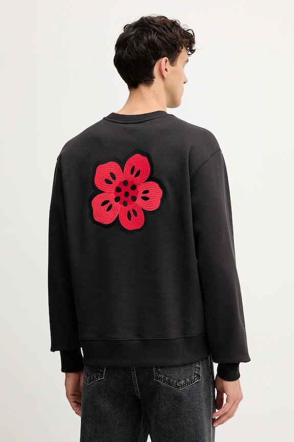 Îmbrăcăminte Kenzo hanorac de bumbac FF65SW2604MC negru