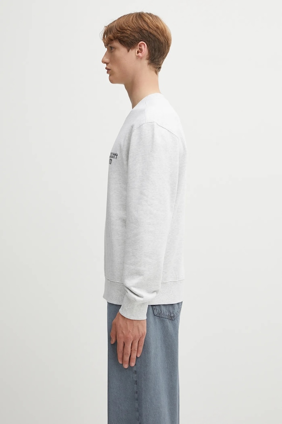 Bavlněná mikina Carhartt WIP Alumni I035190.482XX šedá AW25
