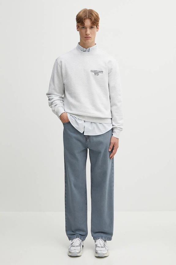Bavlněná mikina Carhartt WIP Alumni I035190.482XX šedá
