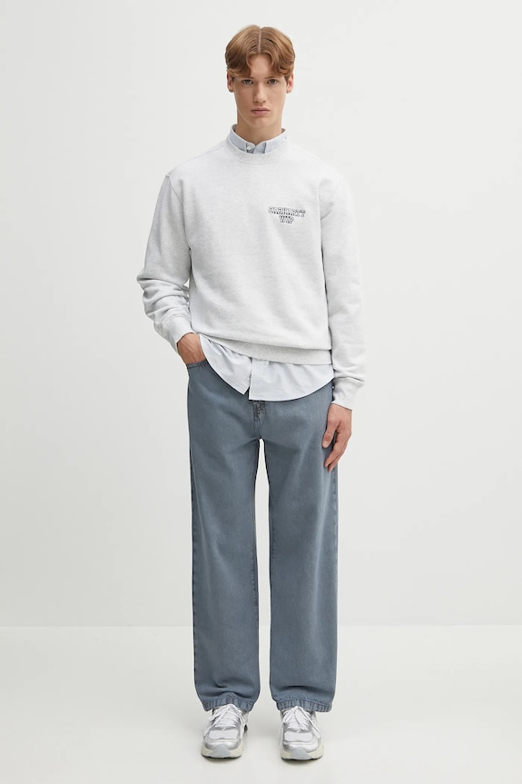 Bavlněná mikina Carhartt WIP Alumni I035190.482XX šedá