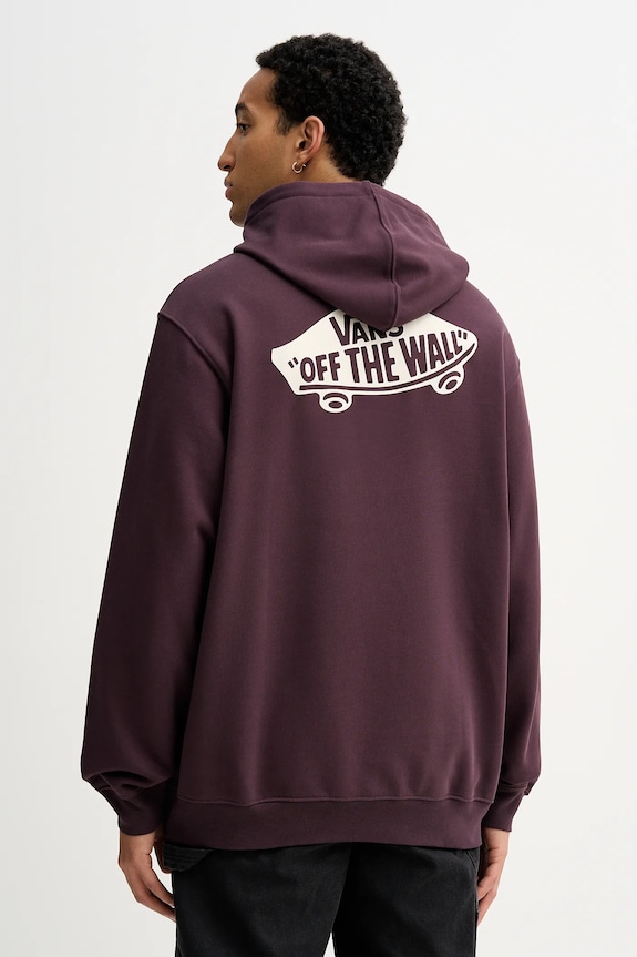 Vans hanorac de bumbac print violet VN000P51EMS1