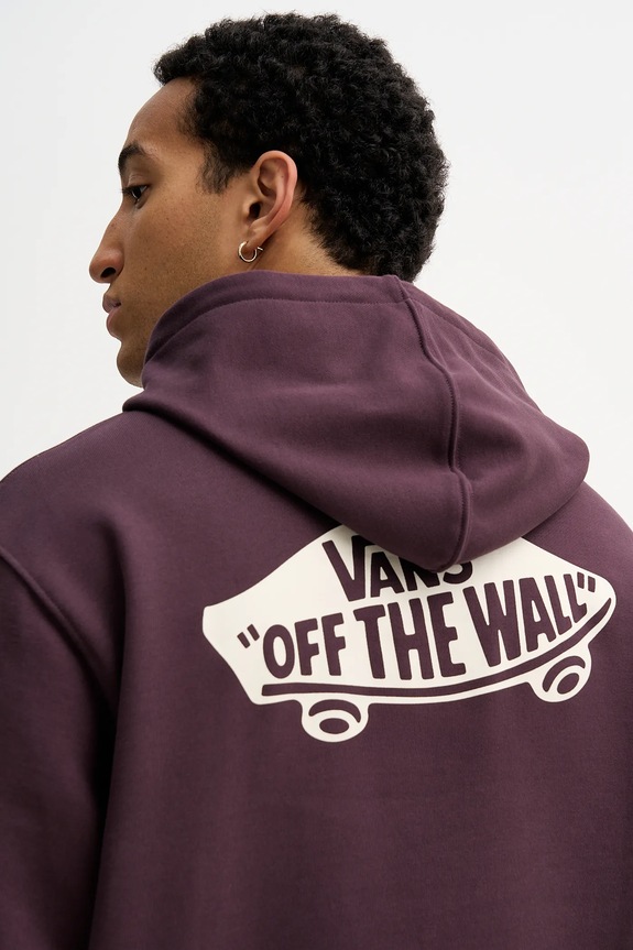 Vans hanorac de bumbac violet VN000P51EMS1