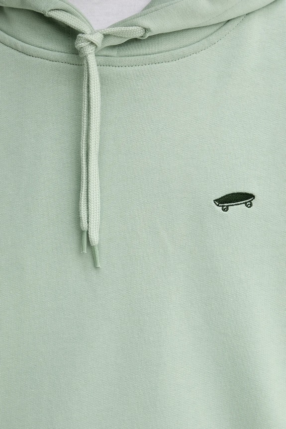 Vans hanorac de bumbac turcoaz VN000P58EMW1