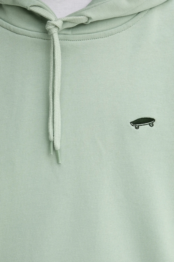 Vans hanorac de bumbac turcoaz VN000P58EMW1
