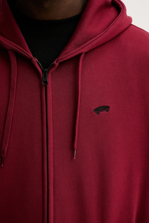 Vans hanorac de bumbac burgundia VN000P5ABRD1