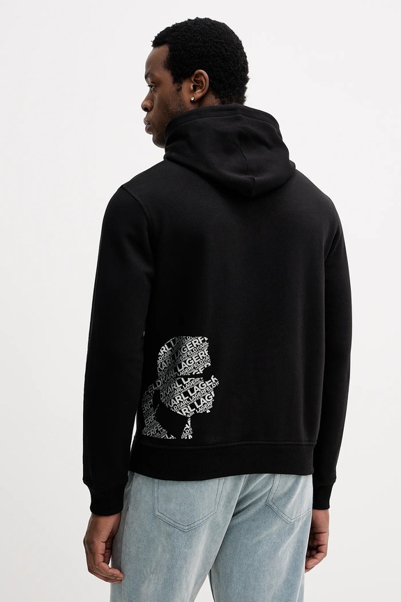 Îmbrăcăminte Karl Lagerfeld hanorac de bumbac 554917.705404 negru