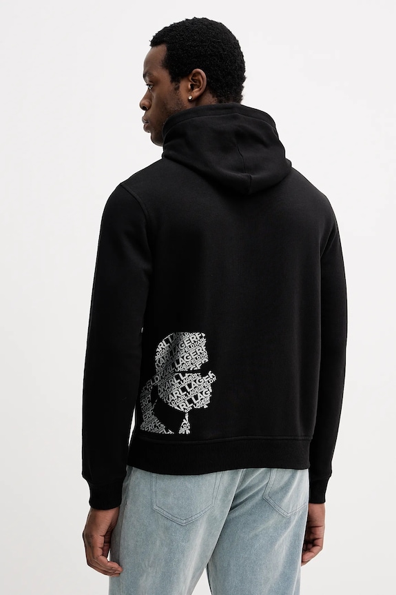 Îmbrăcăminte Karl Lagerfeld hanorac de bumbac 554917.705404 negru