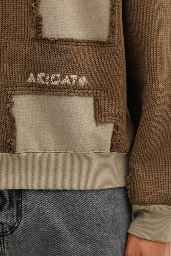 Axel Arigato cotton sweatshirt Pixel A brown A3291002
