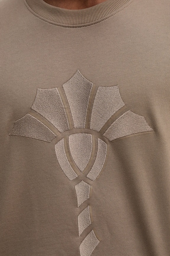 Βαμβακερή μπλούζα Joop! 30046988 καφέ