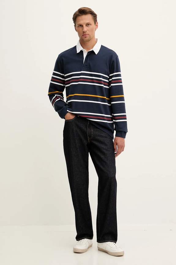 Βαμβακερή μπλούζα Levi's A4845.0033 σκούρο μπλε AW25