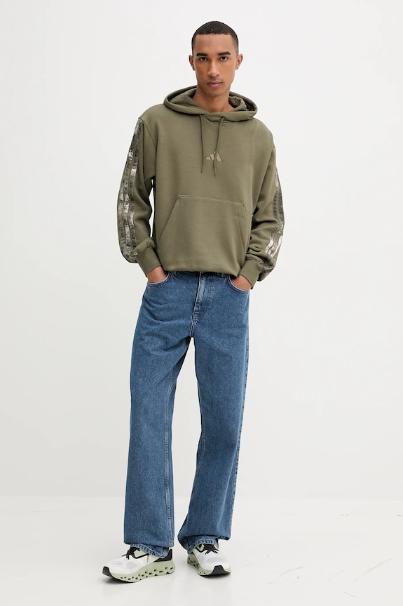 Mikina adidas Seasonal AOP JM1723 zelená AW25