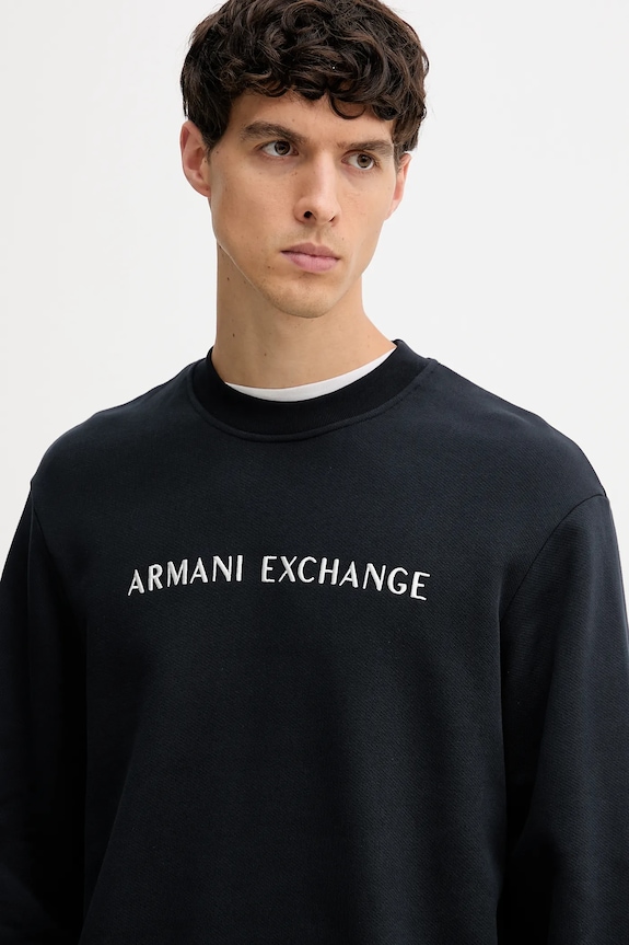 Armani Exchange hanorac de bumbac bleumarin XM001418.AF16434