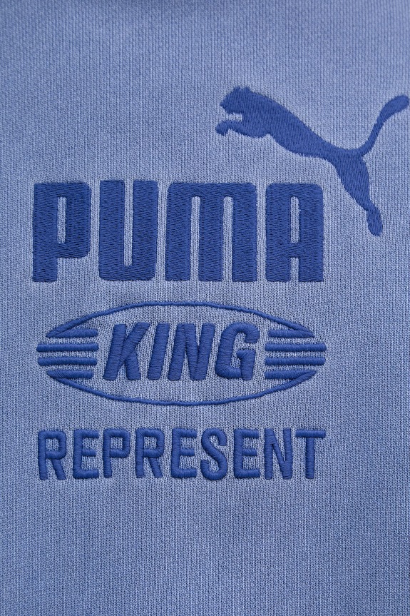 Puma hanorac cu glugă bărbătesc din bumbac PUMA x REPRESENT 632542 albastru