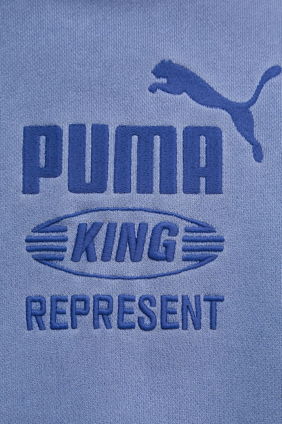 Puma hanorac cu glugă bărbătesc din bumbac PUMA x REPRESENT 632542 albastru