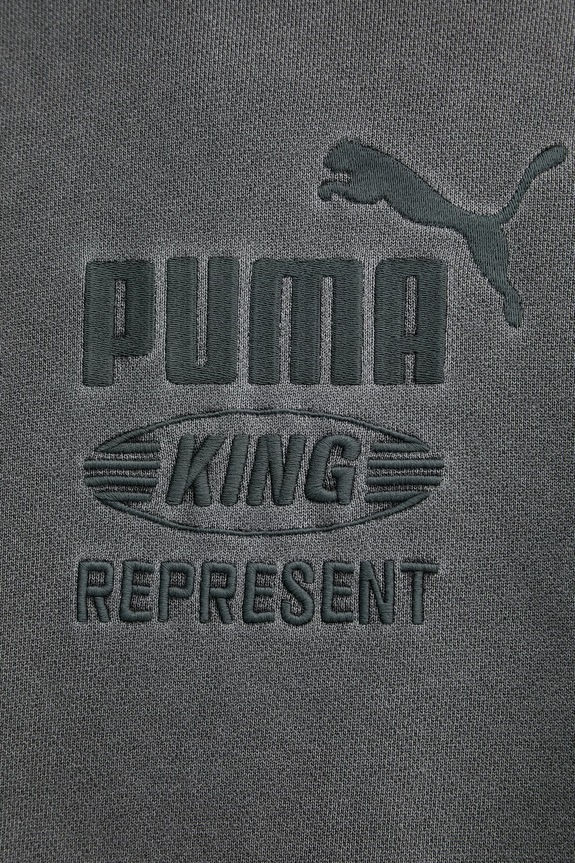 Puma hanorac cu glugă bărbați bumbac PUMA x REPRESENT 632542 gri