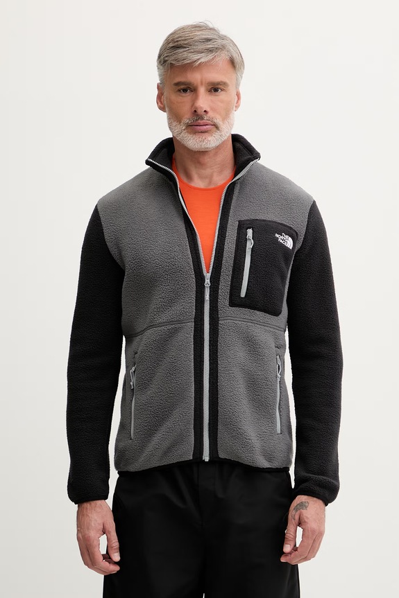 The North Face termo mikina pánska Yumiori bez kapucne sivá NF0A883RWVO1