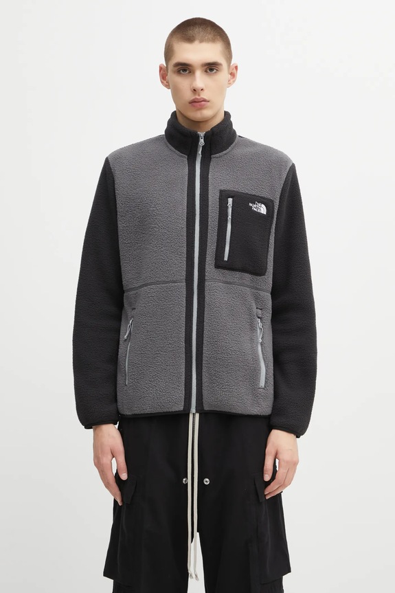 The North Face Yumiori термоактивен суичър мъжки изчистен сив NF0A883RWVO1