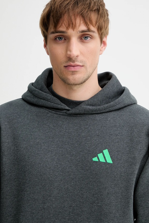 Bavlnená mikina adidas x Mercedes sivá JX8778