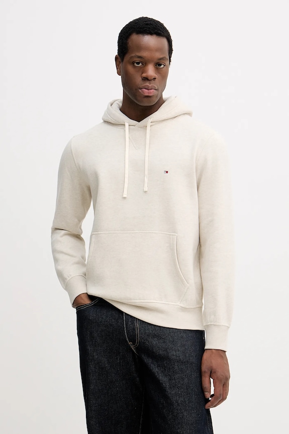 Μπλούζα Tommy Hilfiger με κουκούλα μπεζ MW0MW39997