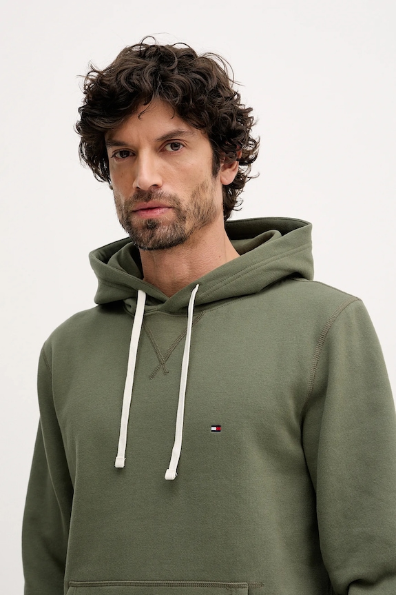 Mikina Tommy Hilfiger zelená MW0MW39997