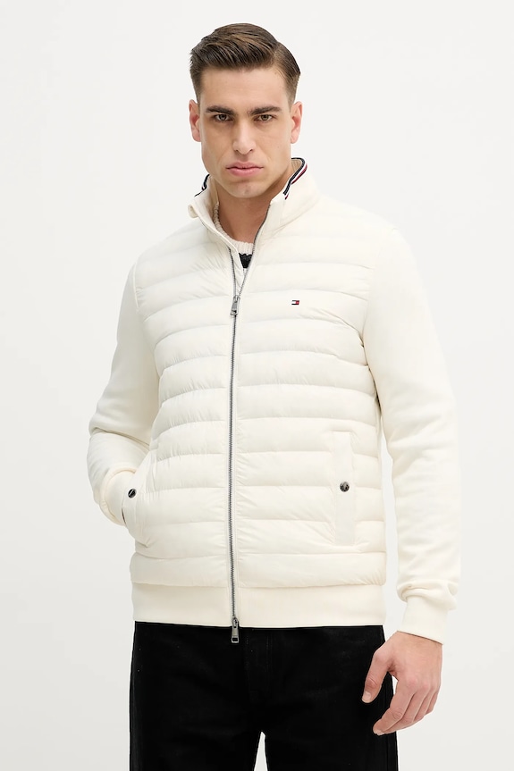 Tommy Hilfiger kurtka męska bez kaptura beżowy MW0MW41329