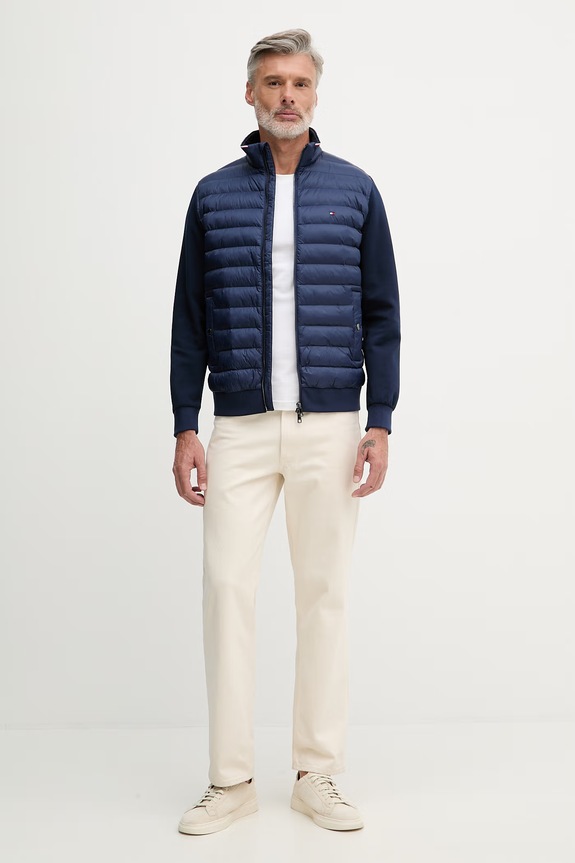 Tommy Hilfiger bunda pánska MW0MW41329 tmavomodrá SS26